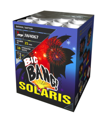 Batería Solaris 16 disparos  Pirotecnia y fuegos artificiales