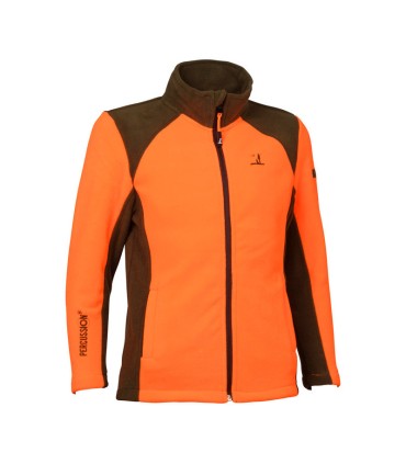 CHAQUETA POLAR CAZA  NARANJA PARA NIÑOS