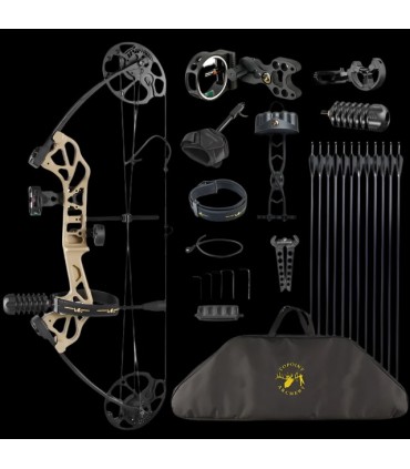 KIT ARCO COMPUESTO 28 ROTATING MOD 19-60LBS 19-30" RH EARTH
