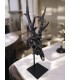 Escultura de Corzo con Peana Metálica  Decoración de Caza