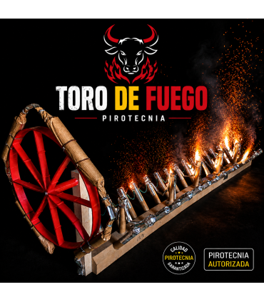 Toro de Fuego con Silbatos y Gran Rueda Final