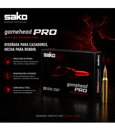 MUNICIÓN SAKO GAMEHEAD PRO