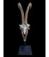 Escultura de Rebeco Decorativa con Peana Metálica | Decoración Cinegética