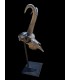 Escultura de Rebeco Decorativa con Peana Metálica | Decoración Cinegética