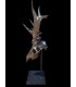 Escultura de Corzo Plata Decorativa con Peana Metálica | Decoración de Caza