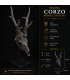 Escultura  Corzo Bronce Envejecido  con Peana Metálica