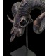 Escultura de Carnero Bronce Envejecido con Peana Metálica | Decoración Cinegética