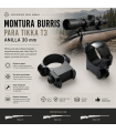 Montura Burris para Tikka T3 Anilla 30 mm