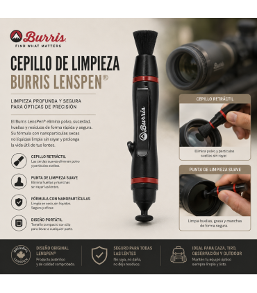 Cepillo Limpiador Burris Lens Pen para Visores y Ópticas | Armería Tierraagua