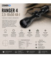 visor Steiner Ranger 4 2,5-10x50 Retícula 4A-I