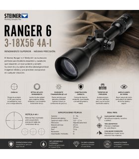 Visor Steiner Ranger 6 3-18x56 Retícula 4A-I