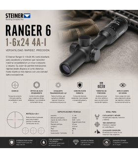 Visor Steiner Ranger 6 1-6x24 Retícula 4A-I