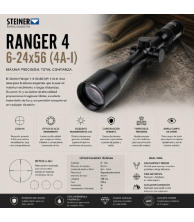 Visor Steiner Ranger 4 6-24x56 Retícula 4A-I