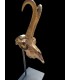 Escultura de Rebeco dorado Decorativa con Peana Metálica | Decoración Cinegética