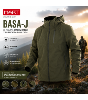 Chaqueta HART BASA-J Impermeable y Silenciosa para Caza | Otoño y Primavera