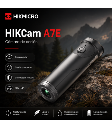 Cámara de Acción HIKMICRO HIKCam A7E 4K  Grabación Automática para Caza y Tiro Deportivo