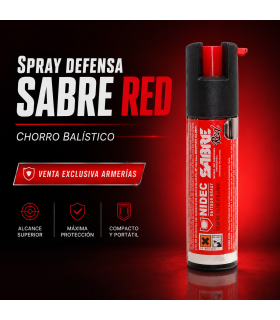 Spray SABRE RED P22-OC 22 ml  Chorro Balístico