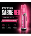 Defensa Sabre Red Rosa chorro balistico (Venta Exclusiva Armerias)