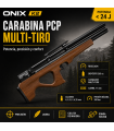 Carabina PCP ONIX K2 Multitiro Regulada 24