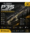 Carabina PCP Arcea-Snowpeak P35 Bullpup Multitiro Regulada 24 J camo