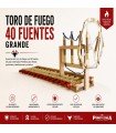 Toro de Fuego  40 Fuentes cartuchos mediano