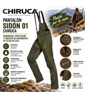 Pantalón CHIRUCA Sidón 01 Antiespinos con Tirantes