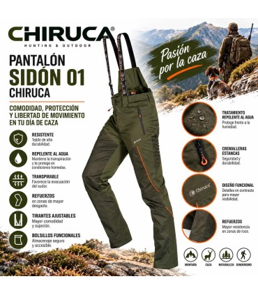 Pantalón CHIRUCA Sidón 01 Antiespinos con Tirantes