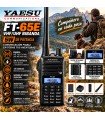 Emisora YAESU FT-65E VHF/UHF 5W Bibanda