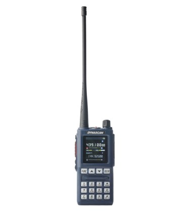 DYNASCAN UV-101 VHF/UHF 5W Armería Tierraagua AC/DC, cable USB-C, clip para cinturón y manual de instrucciones