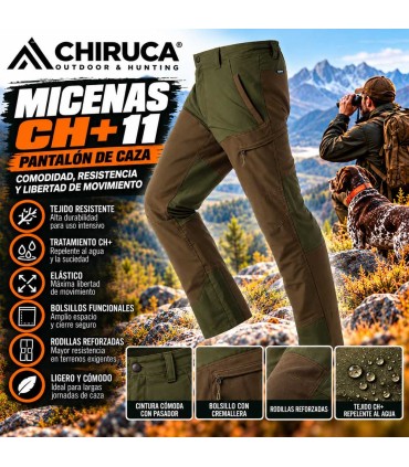 CHIRUCA PANTALON Micenas CH+ 11  Impermeable, antiespinos y preparado para el monte