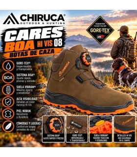 Botas Cares BOA Hi Vis 08 Gore-Tex