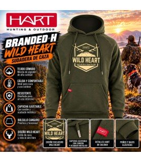 Sudadera HART BRANDED-H Wild Heart Caza | Armería Tierraagua