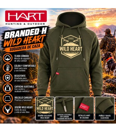 Sudadera HART BRANDED-H Wild Heart Caza | Armería Tierraagua