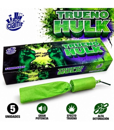 Trueno HULK 5 Unidades | Petardos Potentes Tierraagua
